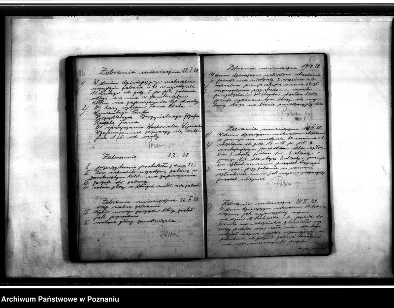 Obraz 12 z jednostki "Protokoły zebrań Towarzystwa Powstańców i Wojaków w Długiej Goślinie"