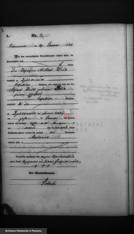 Obraz 10 z jednostki "Księga urodzeń"