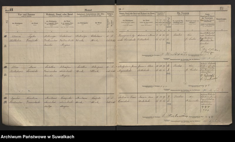 image.from.unit.number "[Księga akt małżeństw parafii rzymskokatolickiej w Puńsku z lat 1918-1921]"