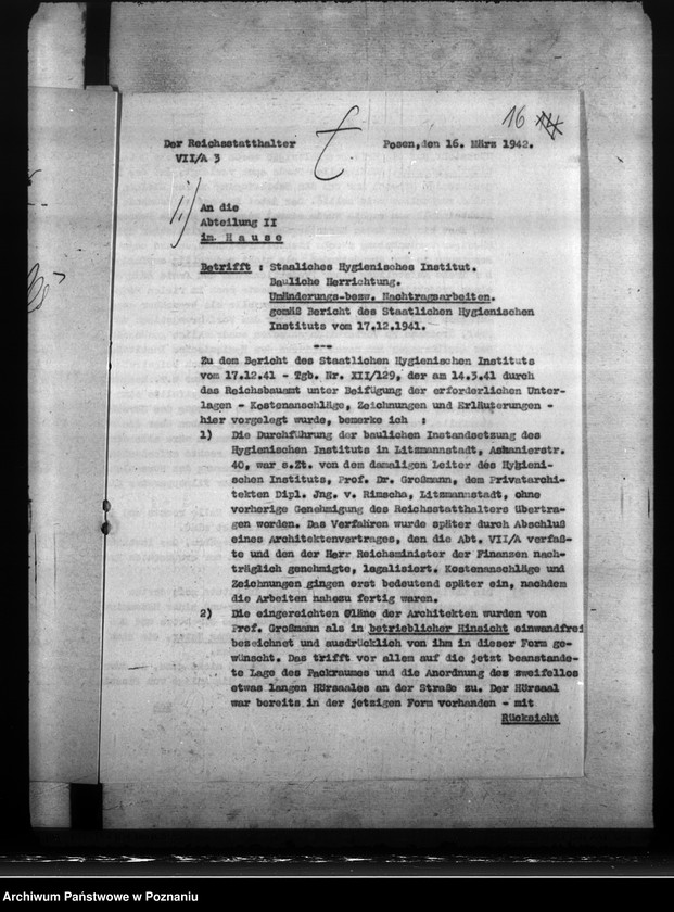 Obraz 20 z jednostki "Hygienisches Institut - Litzmannstadt"