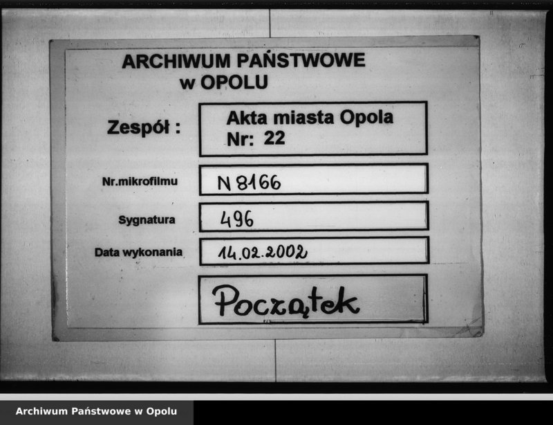Obraz 1 z jednostki "Acta von Annahme und Vereidung der neuen Bürger bei der Stadt Oppeln"
