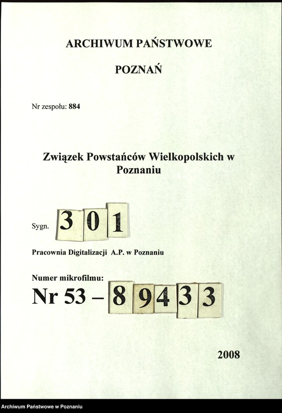 Obraz 1 z jednostki "Pawłowice, powiat Leszno - akta koła."