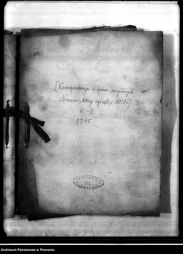 Obraz 4 z jednostki "Korespondencja w sprawie miejscowych Niemców, którzy zginęli w 1939 roku K - Z"