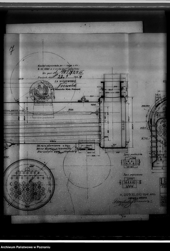 Obraz 13 z jednostki "Majątek Gryżyna pow. kościański, własność Lossow nadzór nad kotłami parowymi"