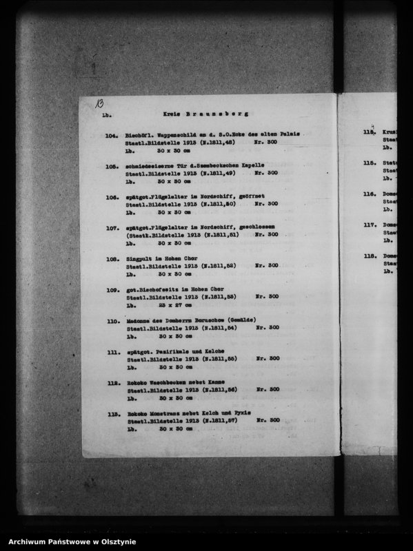 image.from.unit.number "Katalog der Lichtbilder des Provinziellen Denkmalarchievs"