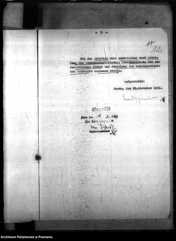 Obraz 16 z jednostki "Schaffung von Mietwohnungen für die Ordnungspolizei und Kriminalpolizei. Allgemein"