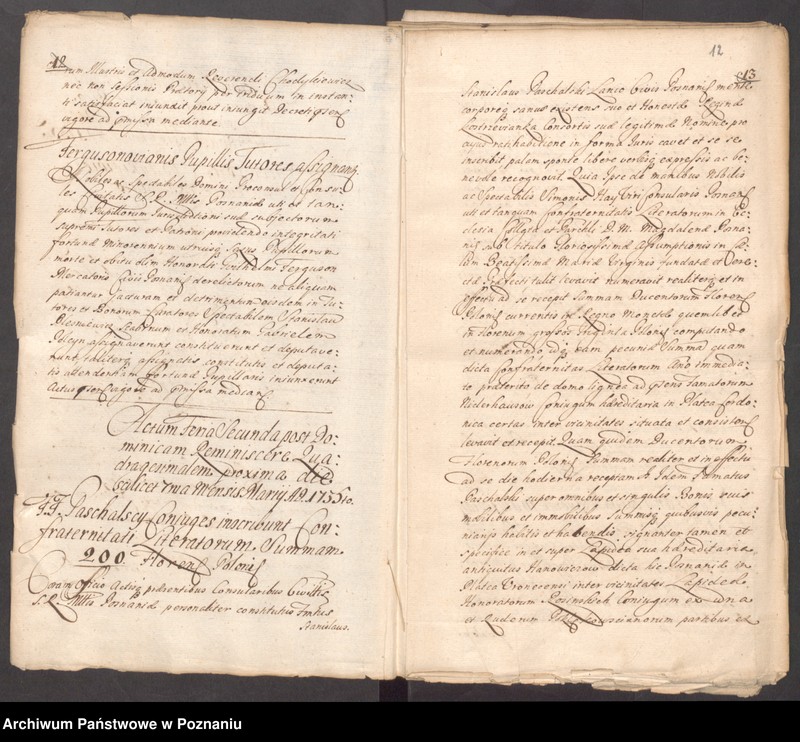 Obraz 13 z jednostki "Liber actorum officii consularis civitatis Posnaniae."
