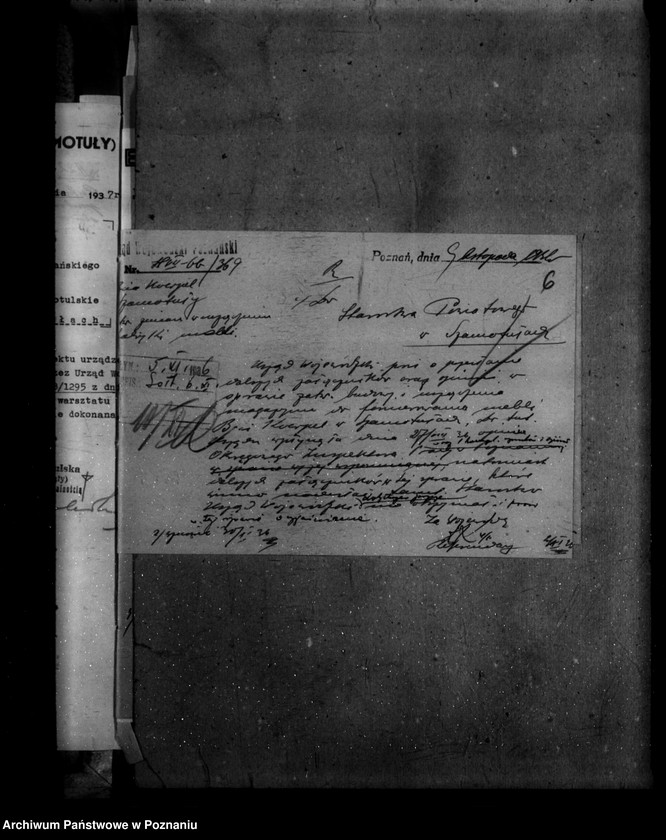 Obraz 10 z jednostki "Zatwierdzenie zakładu przemysłowego /fabryki mebli/ Bracia Koerpel w Szamotułach"