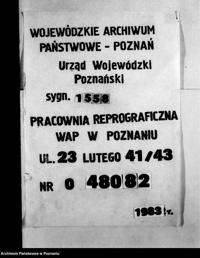 Obraz 1 z jednostki "/Kartoteka instytucji opiekuńczych/"