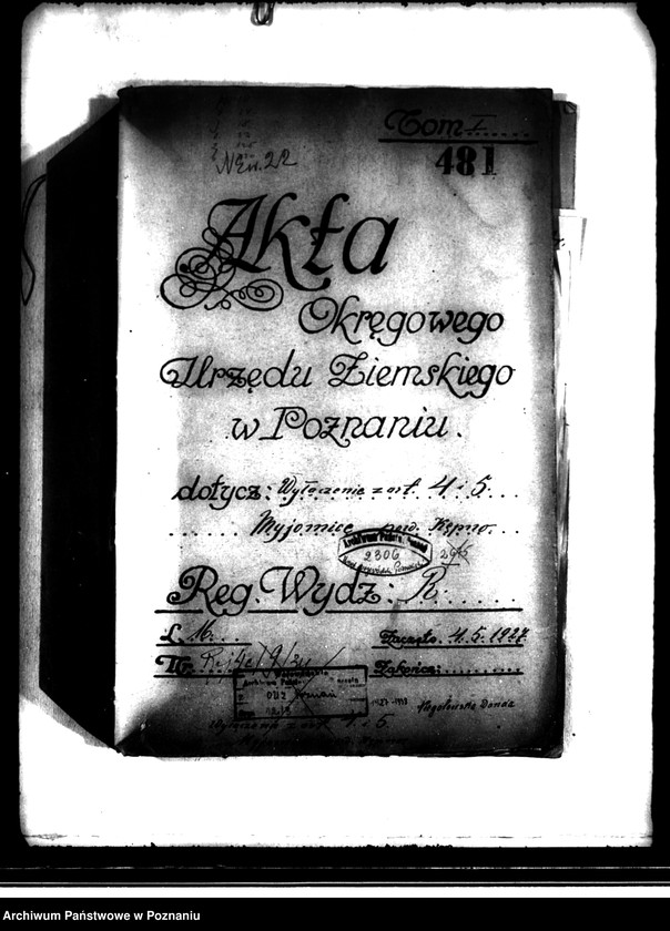 Obraz 4 z jednostki "Majątek Myjomice powiatu kępińskiego wyłączenie z art. 4,5 ustawy o przeprowadzeniu reformy rolnej"