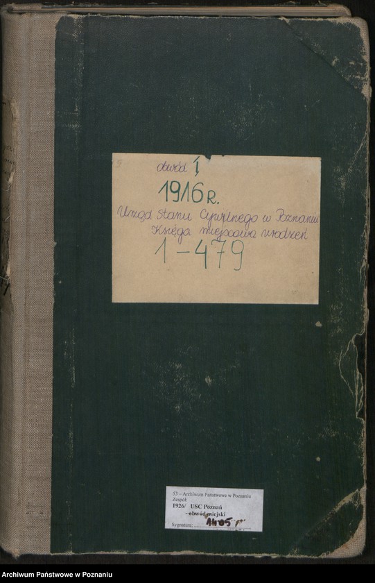 Obraz 2 z jednostki "Księga miejscowa urodzeń tom I [Rejestr główny urodzeń]"