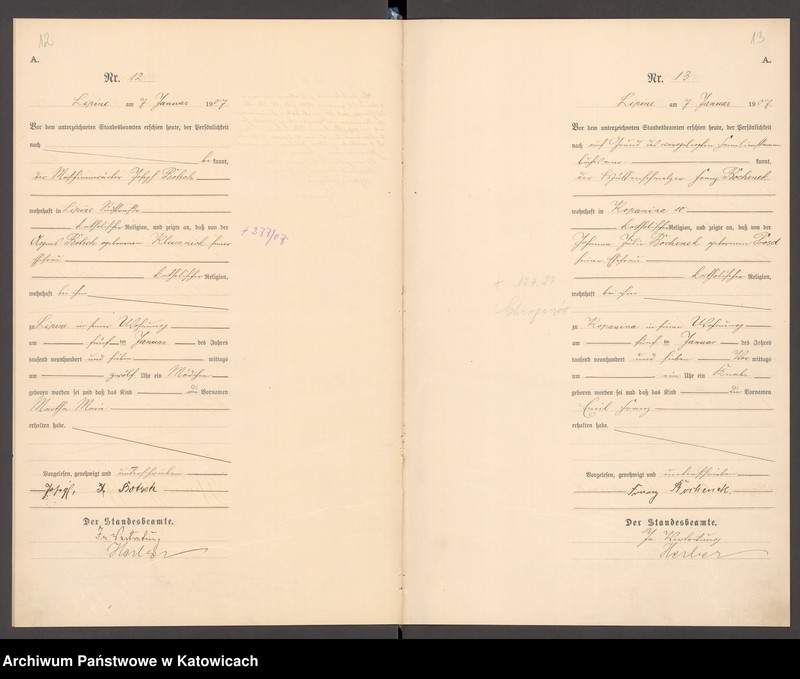 image.from.unit.number "Księga urodzeń T. I nr 1-400"