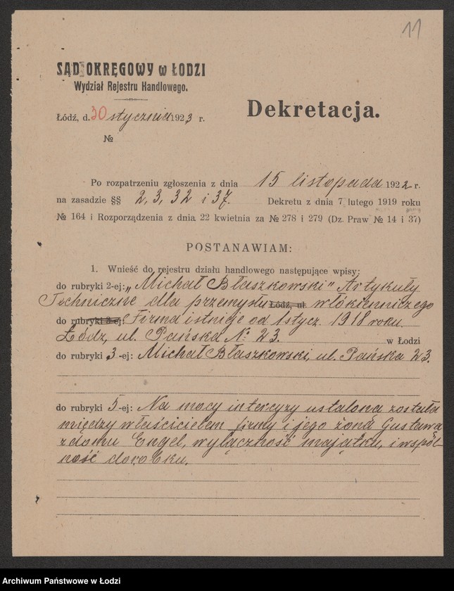 Obraz 13 z jednostki "Michał Błaszkowski- artykuły techniczne dla przemysłu"