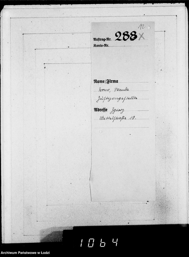 Obraz 16 z jednostki "286-320 [Wnioski ludności nieżydowskiej wysiedlonej z Getta o zwrot rzeczy pozostawionych w dawnym miejscu zamieszkania]"