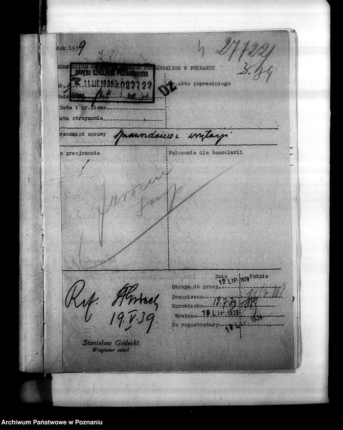 Obraz 8 z jednostki "Inspektorat Szkolny - Jarocin [różna korespondencja oraz ustrój szkół w 1931 roku]"