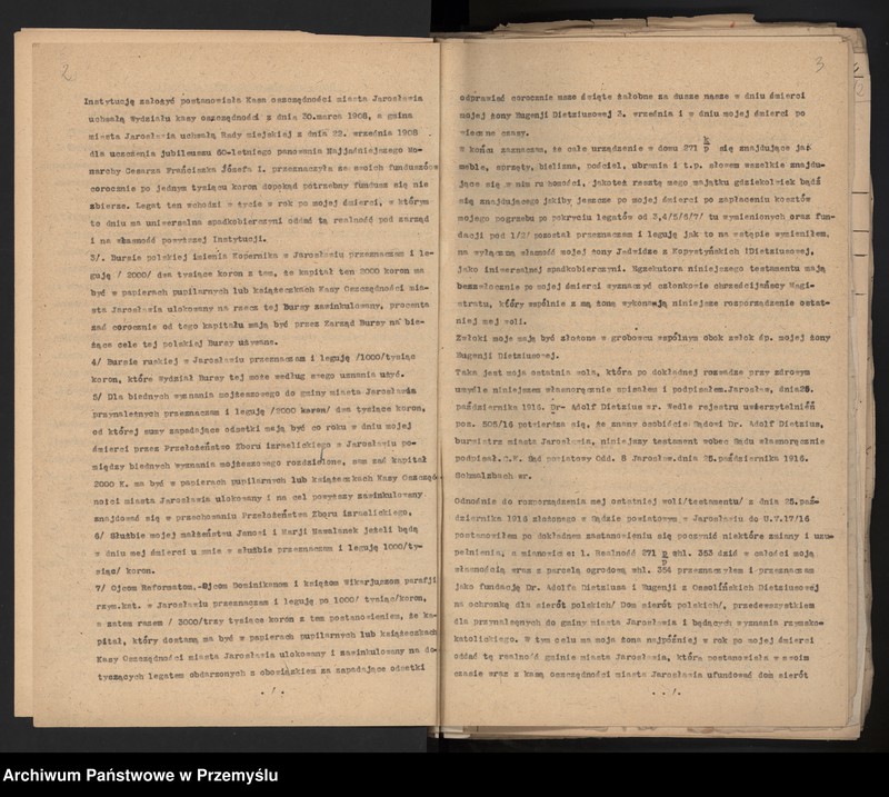 Obraz 2 z kolekcji "Fundacje Adolfa Dietziusa w Jarosławiu111"