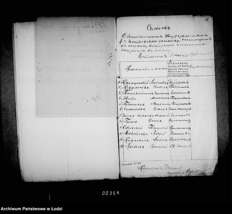 Obraz 20 z jednostki "O najme kvartir dlja okolotočnych nadziratelej lodzinskoj gorodskoj policji"