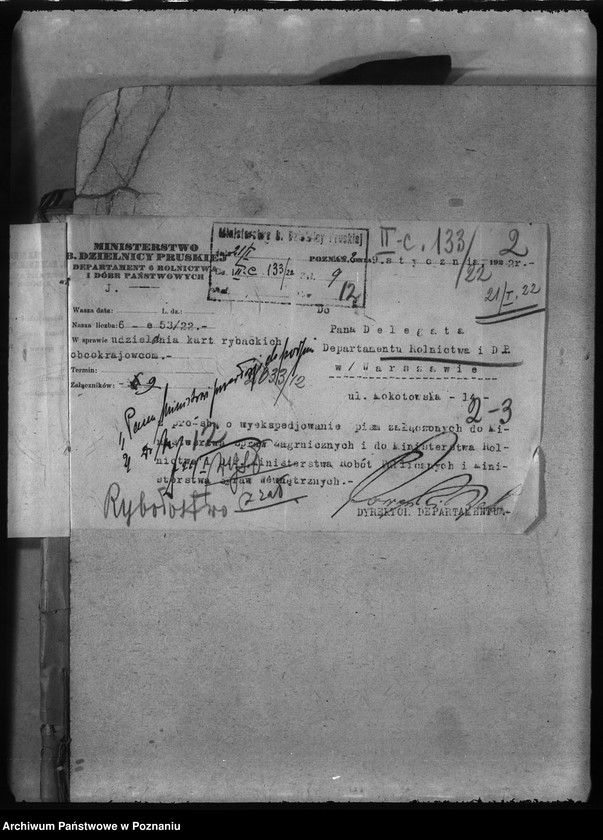 Obraz 6 z jednostki "Deleg. Departamentu Rolnictwa i D. Państw. Rybołówstwo"