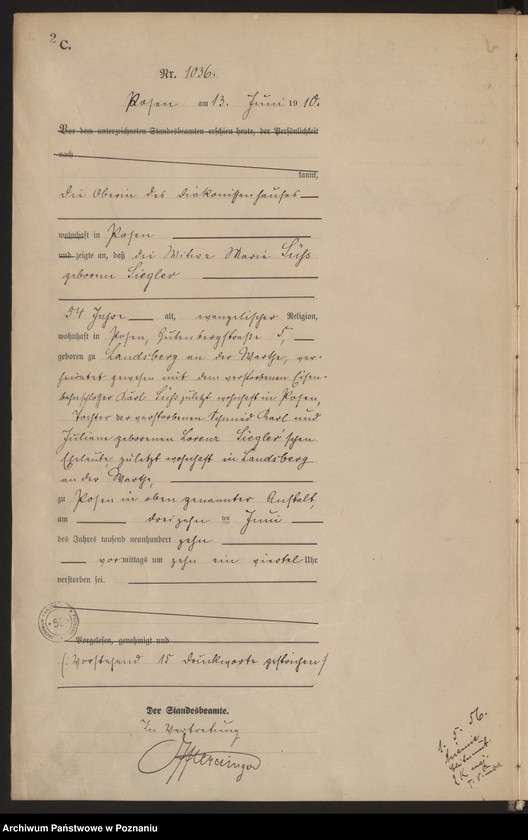 Obraz 3 z jednostki "Księga miejscowa zgonów tom III [Rejestr główny zgonów]"