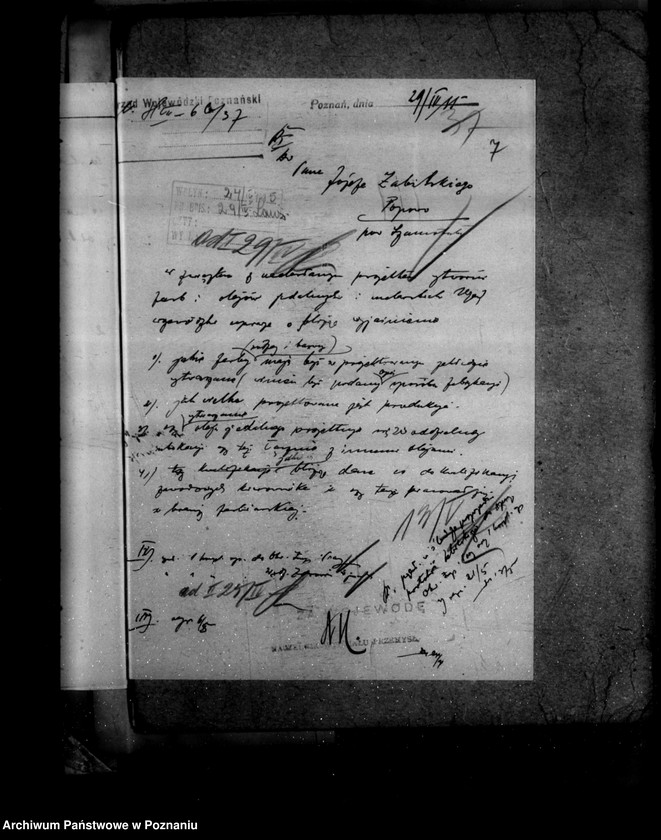 Obraz 11 z jednostki "Zatwierdzenie zakładu przemysłowego /olejarni, fabryk farb i pokostów/ J. Zabilskiego w Popowie powiat szamotulski"