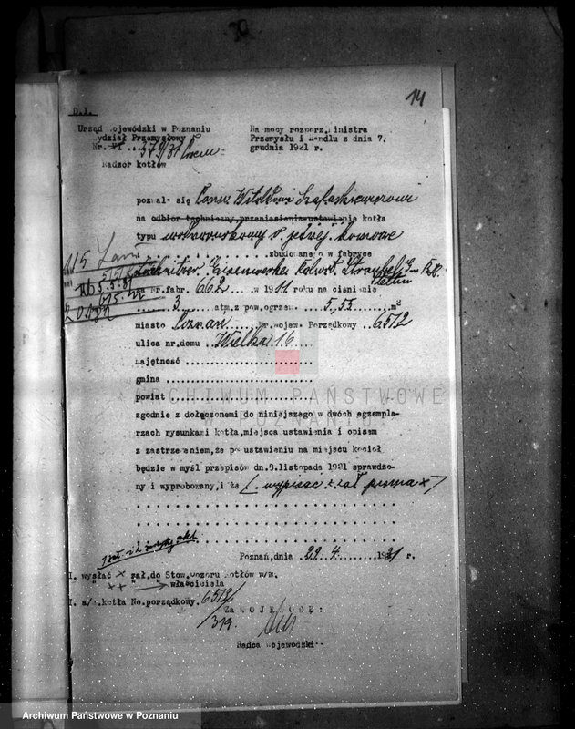 image.from.unit.number "Fabryka Chemiczno-Techniczna W. Szafarkiewicza w Poznaniu  nr woj. 6512"