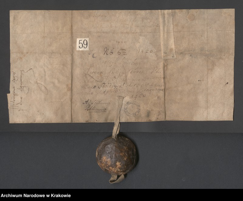 image.from.unit.number "Bolesław zwany Świdrygiełło książę Olgierdowicz przyrzeka dopełnić i dochować warunków poręczenia, które brat jego Władysław II Jagiełło król polski, złożył"