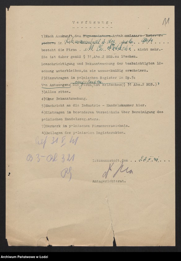 Obraz 13 z jednostki "M. Ch. Sztucki - handel pastą do obuwia i gumowych obcasów"