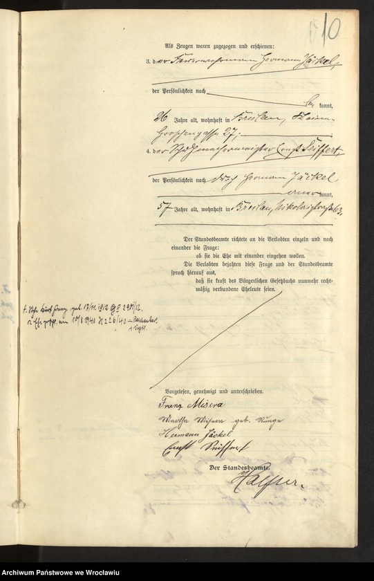 image.from.unit.number "Heiraths-Haupt-Register Breslau II 1907 Band 2"