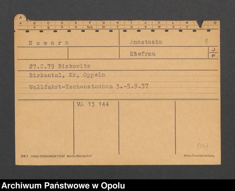 Obraz 3 z jednostki "[Nowara Anastasia, ur. 27.2.1879 Birkowitz]"