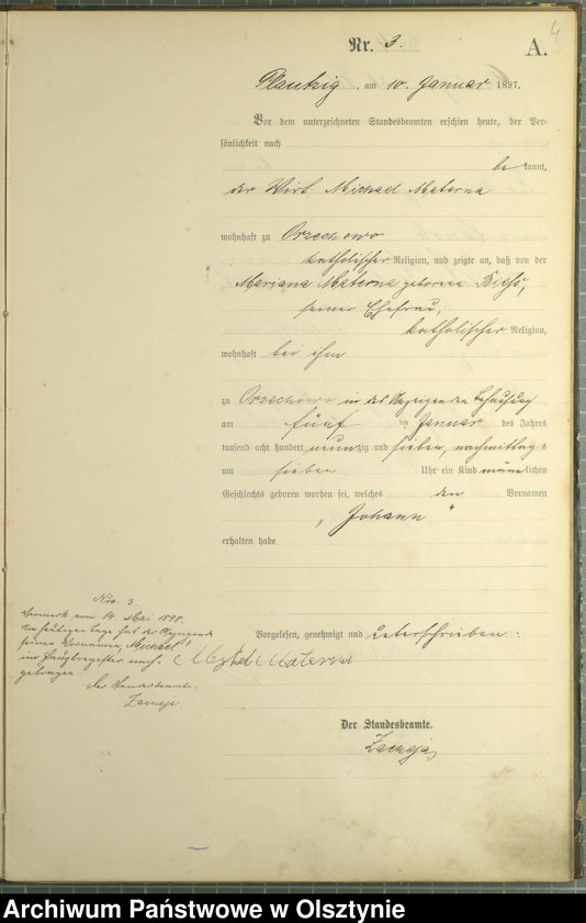 image.from.unit.number "Geburts-Haupt-Register Nr 1 - 46"