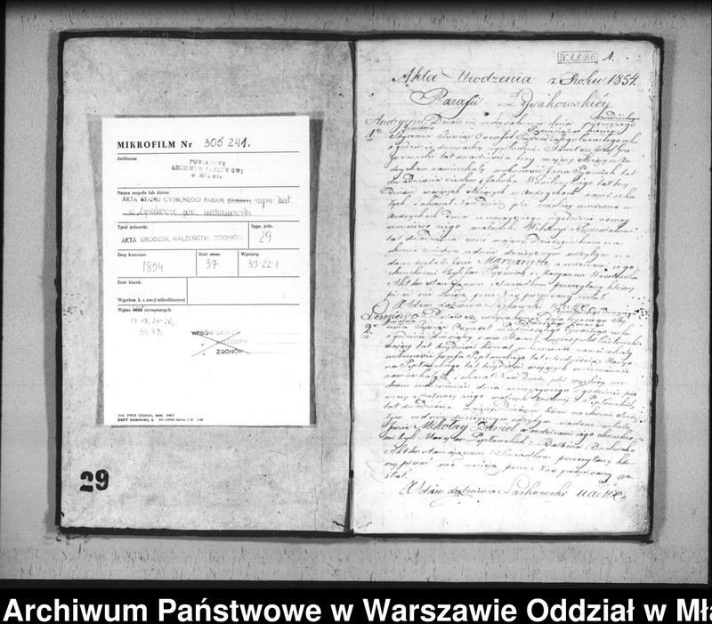 image.from.unit.number "Akta urodzin, małżeństw i zgonów"