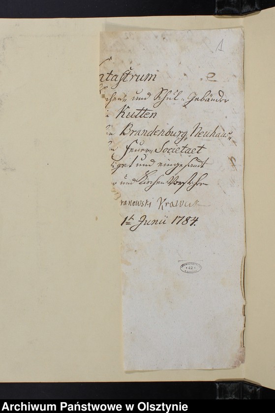 image.from.unit.number "Kataster der Gebäuder 1784-1875. Streitsache 1846 J. Beschreibung der Dörfer zuständige in Kirchspiel Bruchstück. 1850"