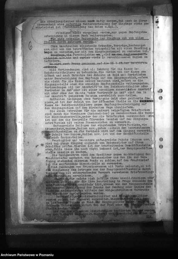 Obraz 10 z jednostki "Przepisy kancelaryjne i korespondencja w sprawie organizacji kancelarii"