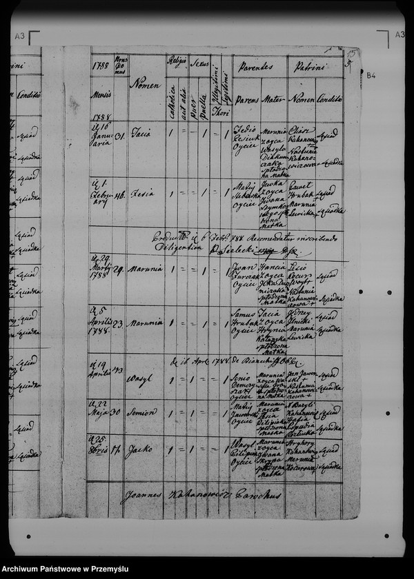 Obraz 20 z jednostki "[Kopie ksiąg metrykalnych parafii Wołosianka Wielka z filią Wołosianka Mała (dekanat Rozłucz)]"