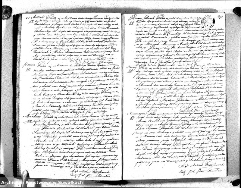 image.from.unit.number "Duplikat Aktów Urodzenia Zaślubienia i Zeyscia Katolików Parafii Mirosławskiey 1827 roku"