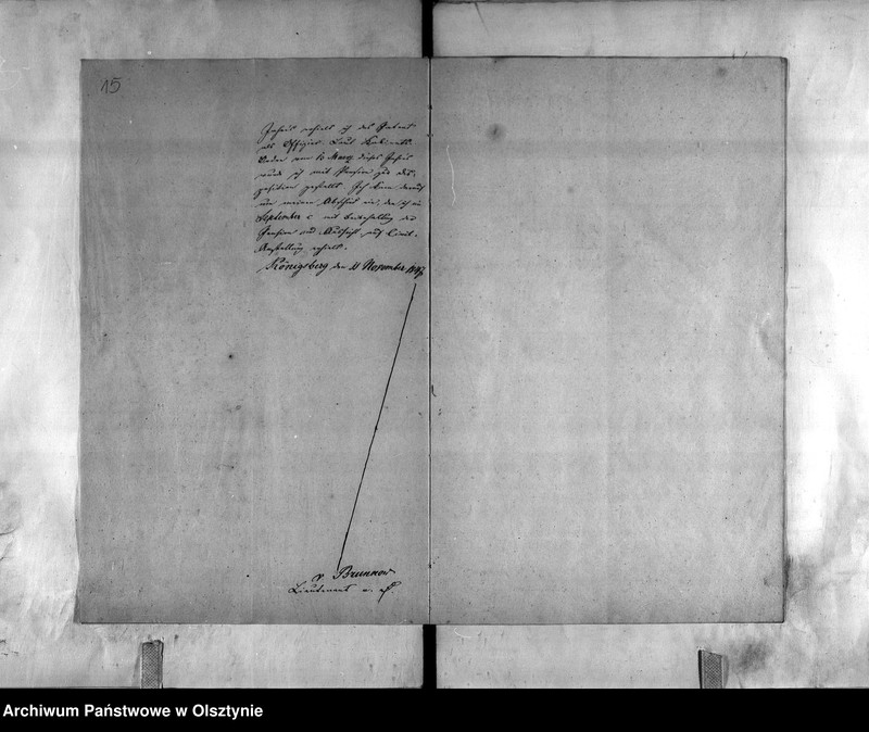 image.from.unit.number "Anstellung des pensionirten Seconde-Lieutenant von Brunnow"