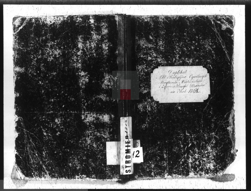 image.from.unit.number "Dupplikat akt religijno cywilnych urodzenia, małżeństwa i zejścia z parafii Stromiec 1862 roku"