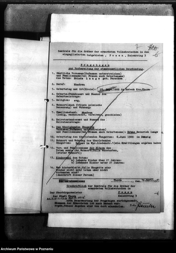 Obraz 11 z jednostki "Frieda Lange - Thorn Lüd (Toruń)"