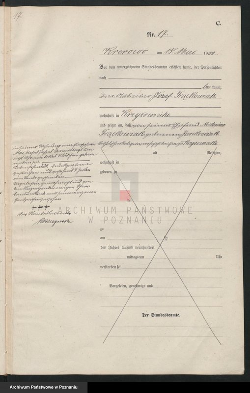 Obraz 20 z jednostki "Sterbe-Haupt-Register"