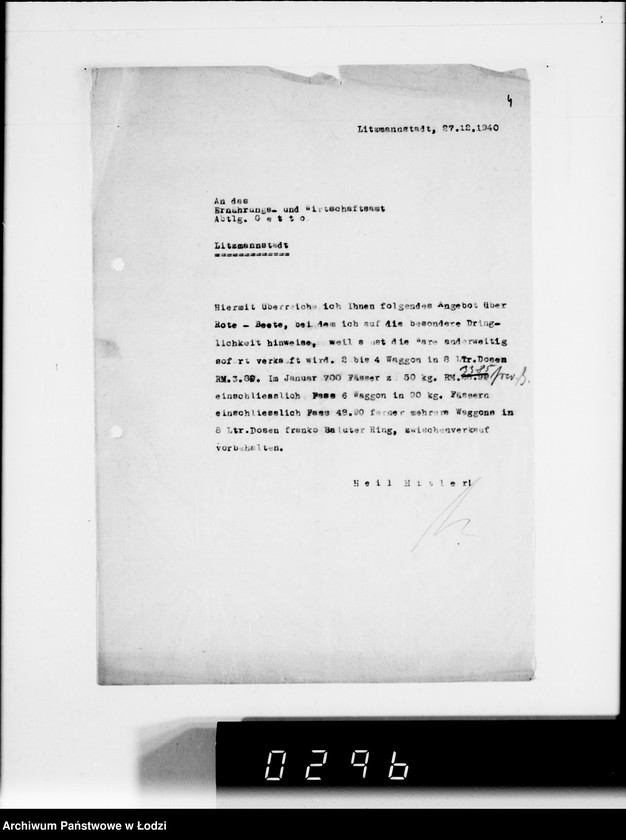 Obraz 9 z jednostki "Tägliche Bedarfsmeldungen für alle Gemüsesorten. Fleisch, Fett, u.Eier-bedarfsmeldungen"