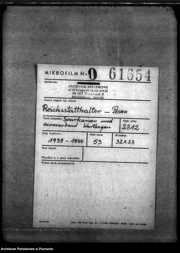 Obraz 2 z jednostki "Verwertete Warschauer Räumungsgüter"