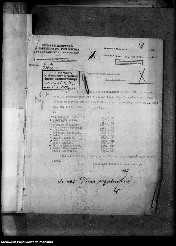 Obraz 8 z jednostki "Sprawy osobowe Pobory i podatki"