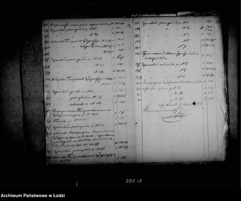 Obraz 13 z jednostki "Černovye otpuski po perepiskam magistrata gor. Lodzi i gorodskoj kassy so vremeni evakuacii po 31 marta 1918 goda"