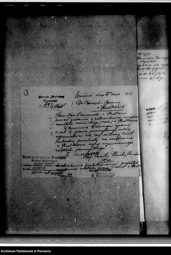 Obraz 7 z jednostki "Zatwierdzenie zakładu przemysłowego /rzeźni i wyrobów mięsnych/ St. Banaszaka w Strzałkowie powiat wrzesiński"