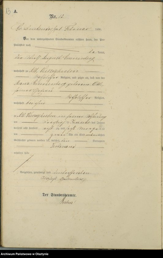 image.from.unit.number "Geburts-Haupt-Register Nr 1 - 129"