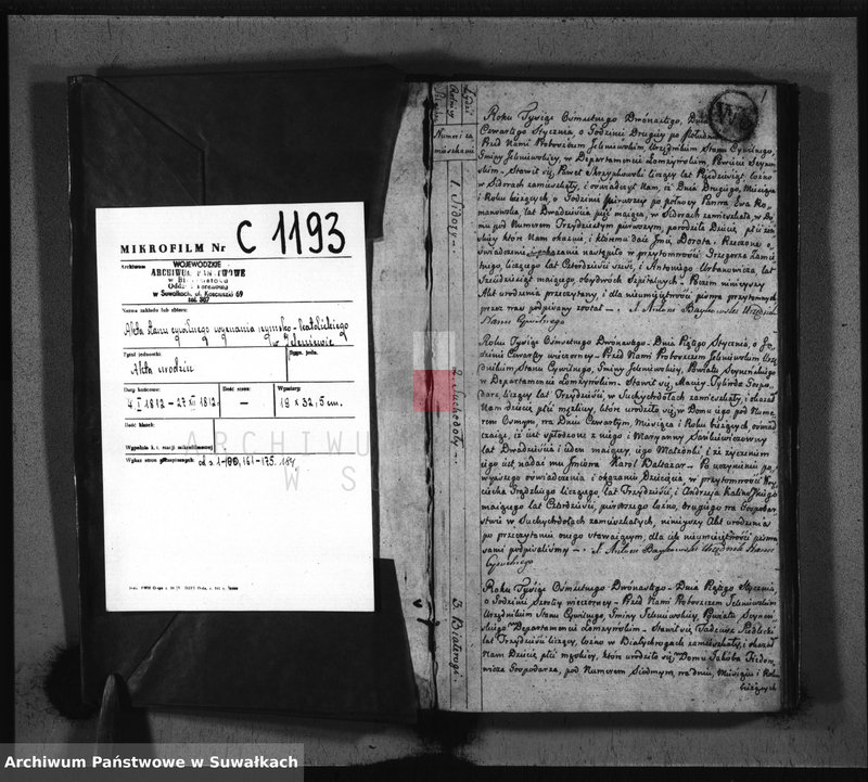 image.from.unit.number "Akta Stanu Cywilnego Urodzonych w Gminie Jeleniewo od 1-go Stycznia 1812 Roku."