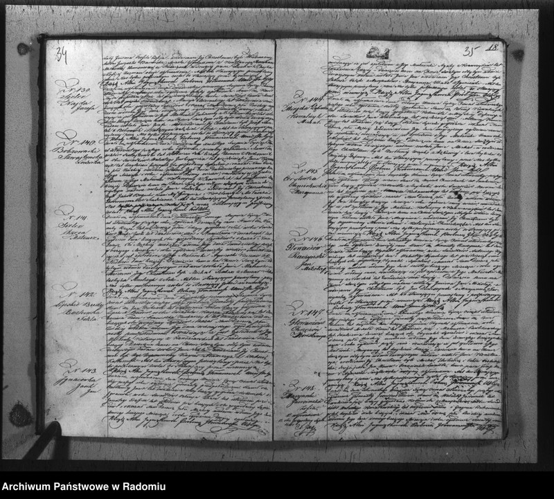 image.from.unit.number "Duplikat urodzonych, zaślubionych i zmarłych w parafii Głowaczew akta w sobie mieszczący za rok 1845"