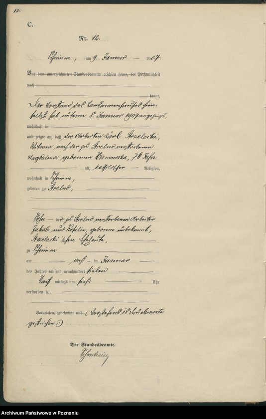Obraz 15 z jednostki "Sterbe-Haupt-Register"