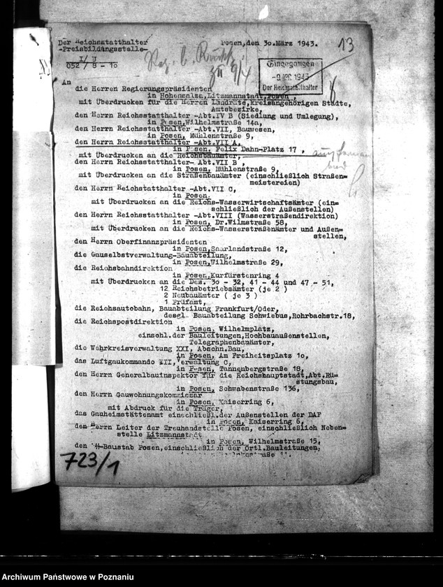 Obraz 18 z jednostki "Zulassung neuer Bauweisen. Lahmbauten. Polizeiliche Bestimmungen. Heizungsanlagen. Bombenschaden."