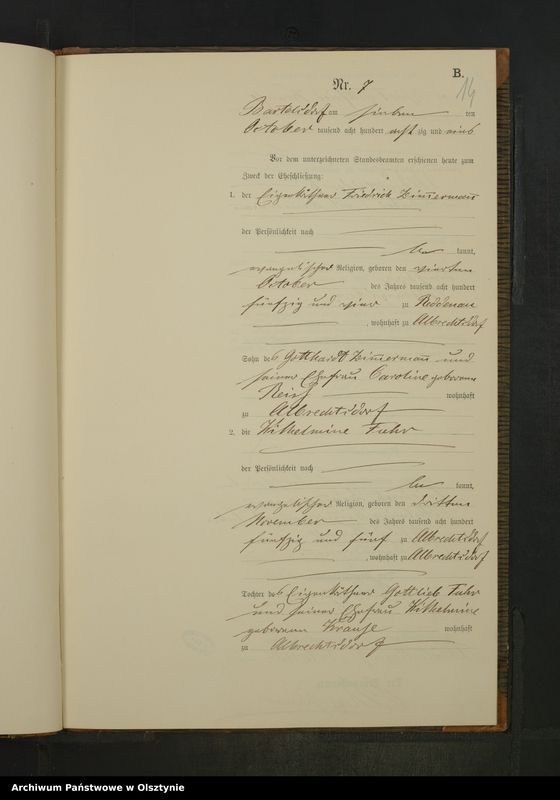 image.from.unit.number "Heiraths-Neben-Register Nr 1 - 13"